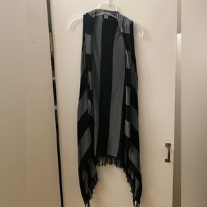 Striped cardigan wrap